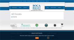 Desktop Screenshot of bocaballet.interticket.com